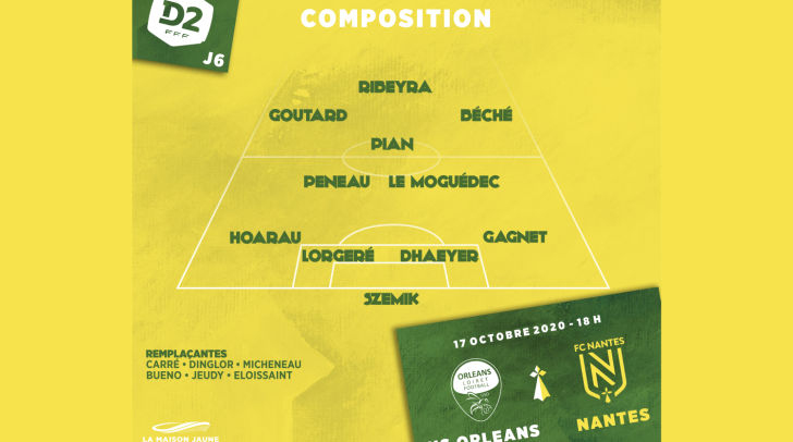 Dans le vestiaire, J-6 : US Orléans Loiret – FC Nantes